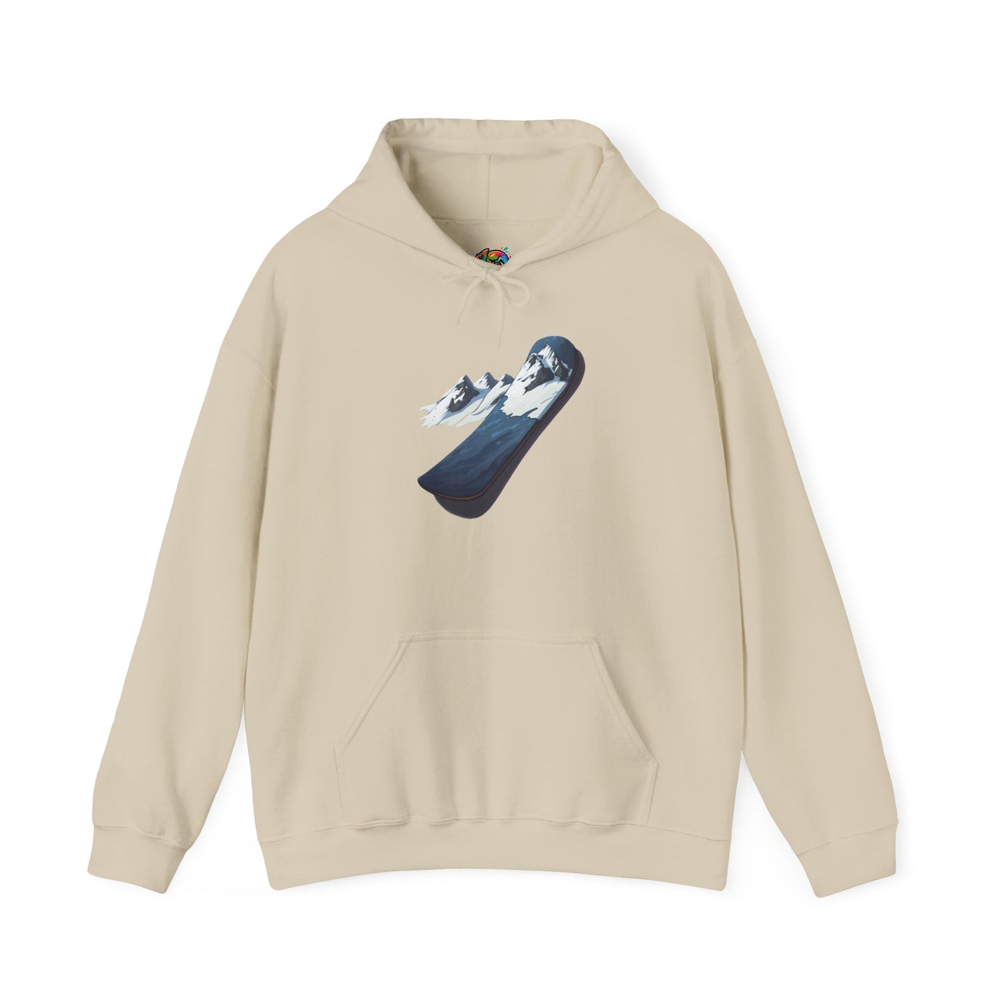 Unisex Heavy Blend™ Hooded Sweatshirt (Mountain Snowboard)