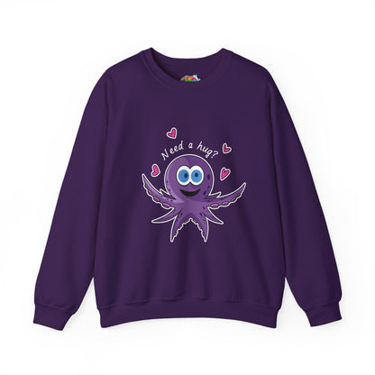 Unisex Heavy Blend™ Crewneck Sweatshirt (Octopus Hug)