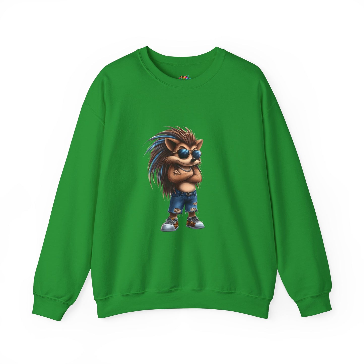 Unisex Heavy Blend™ Crewneck Sweatshirt (Cool Hedgehog)