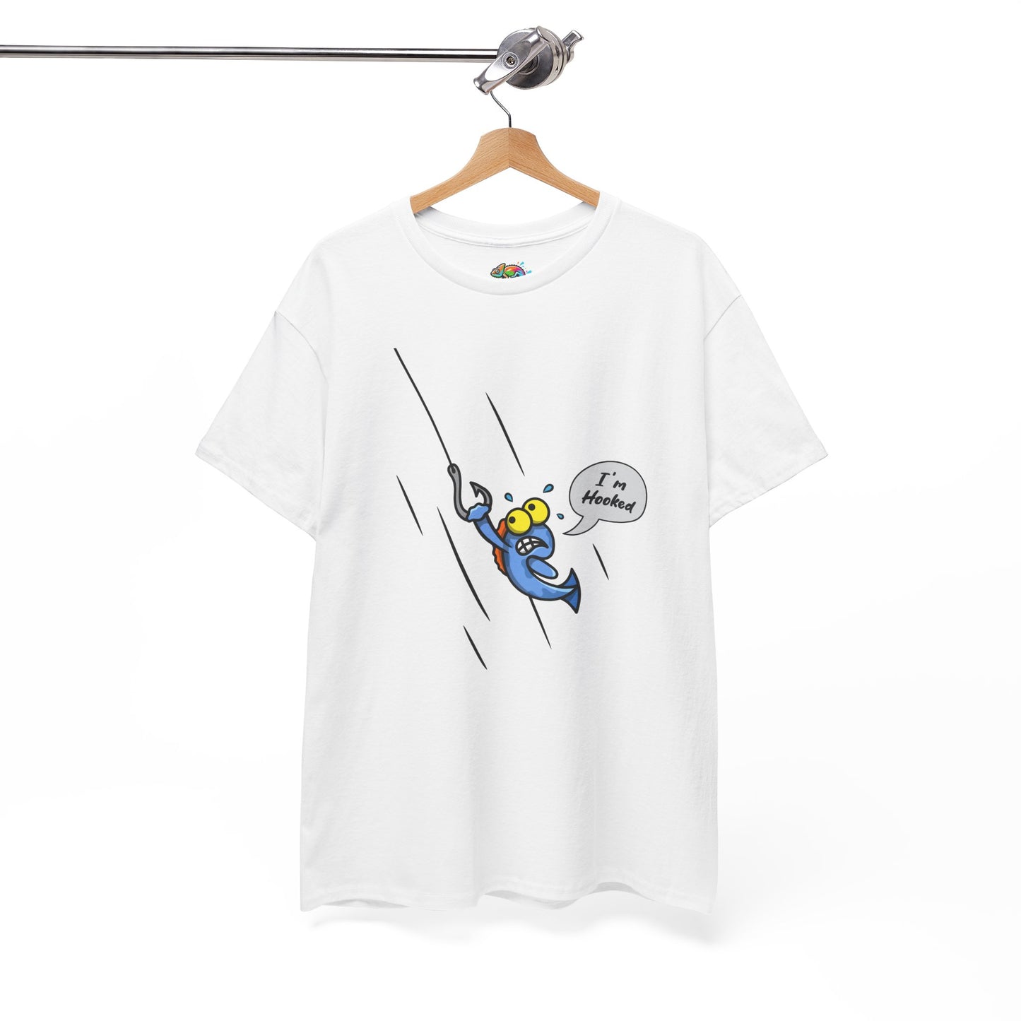 Unisex Heavy Cotton Tee (Fishing Hooked)