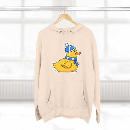 Three-Panel Fleece Hoodie (Chilly Duck)