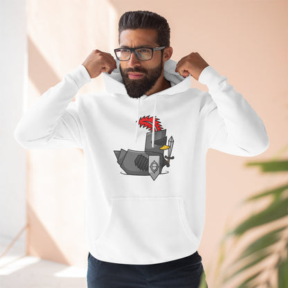 Three-Panel Fleece Hoodie (Knight Duck)