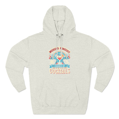 Three-Panel Fleece Hoodie (99% Chance of Cocktails)