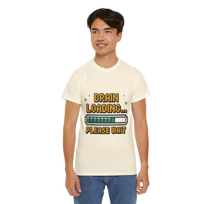 Unisex Heavy Cotton Tee (Brain Loading...Please Wait)