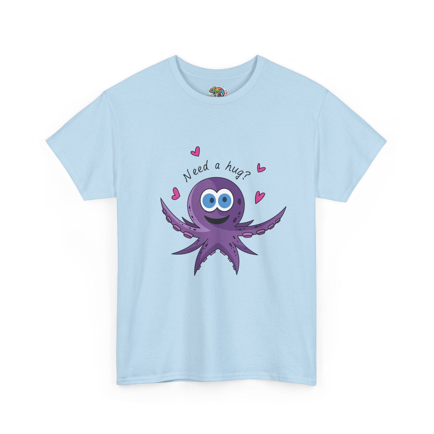 Unisex Heavy Cotton Tee (Octopus Hug)