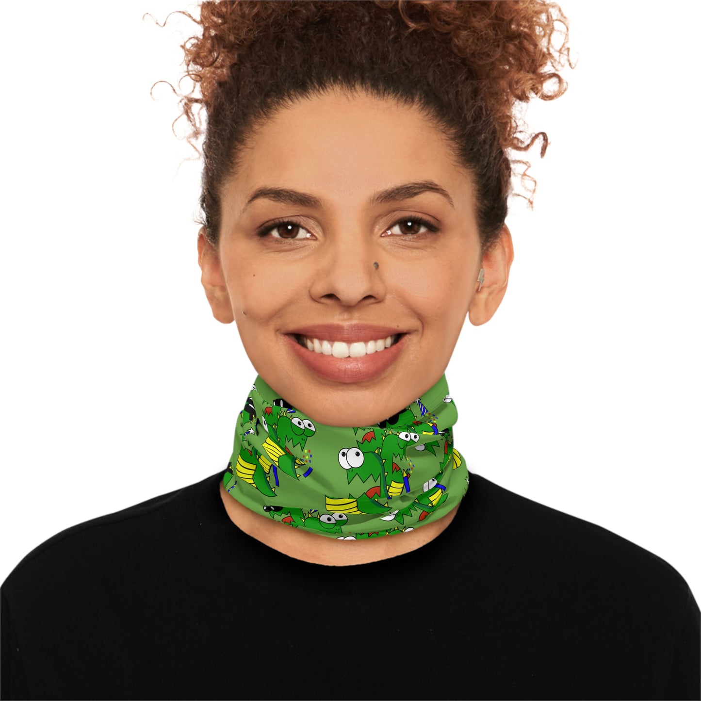 Winter Neck Gaiter With Drawstring (Larry the Snake thing)