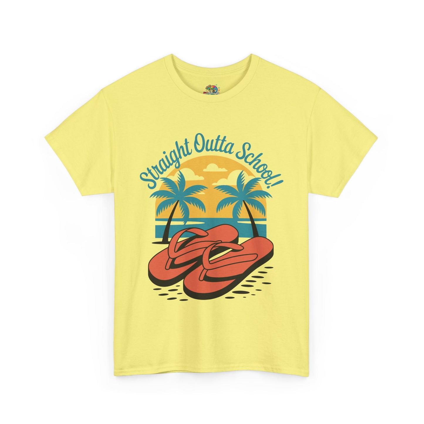 Unisex Heavy Cotton Tee (Straight Outta School)