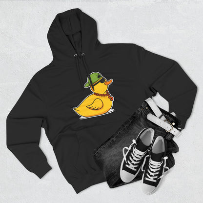 Three-Panel Fleece Hoodie (Gangster Duck)