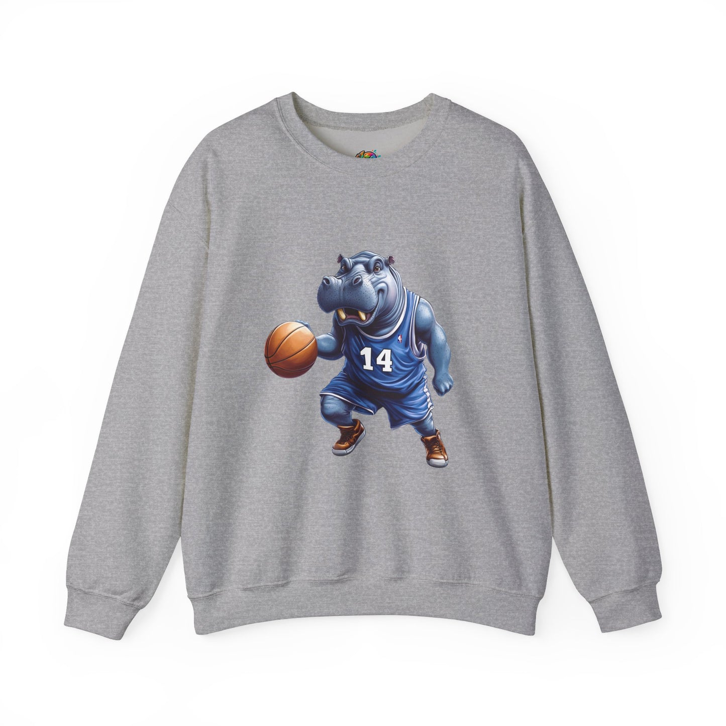 Unisex Heavy Blend™ Crewneck Sweatshirt (Hippo Baller)