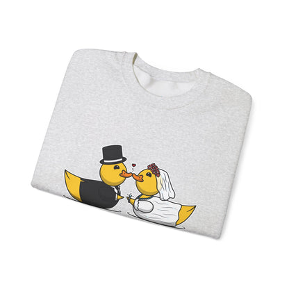 Unisex Heavy Blend™ Crewneck Sweatshirt (Wedding Ducks)