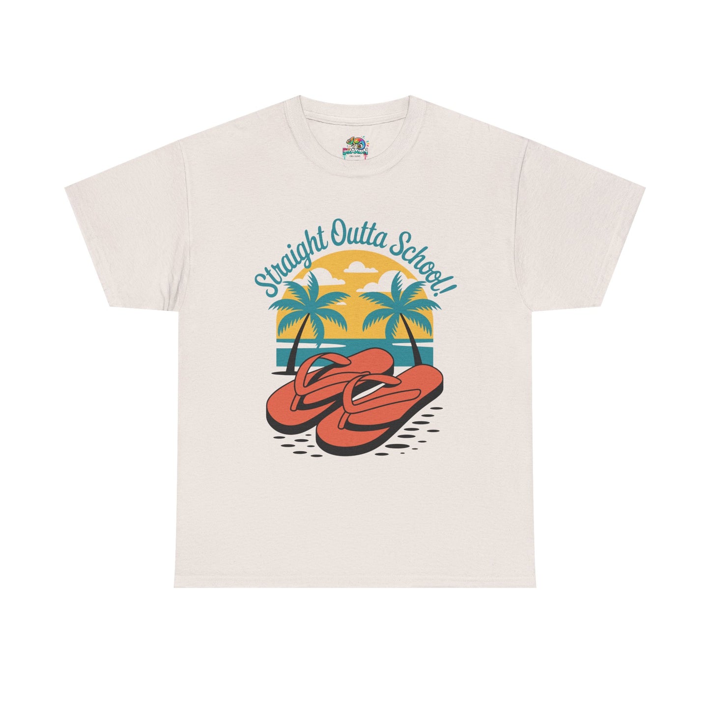 Unisex Heavy Cotton Tee (Straight Outta School)