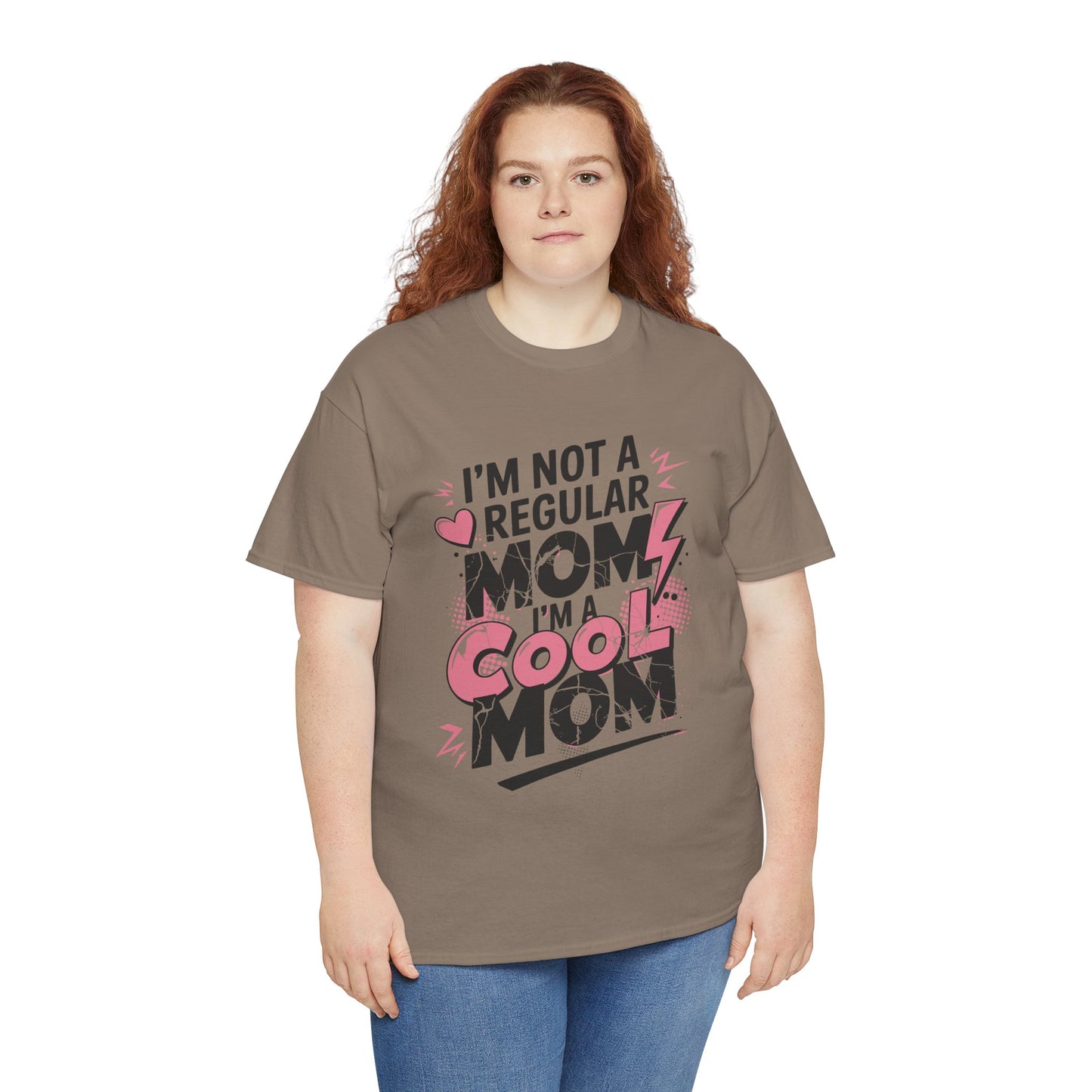 Unisex Heavy Cotton Tee (I'm Not a Regular Mom, I'm a Cool Mom)