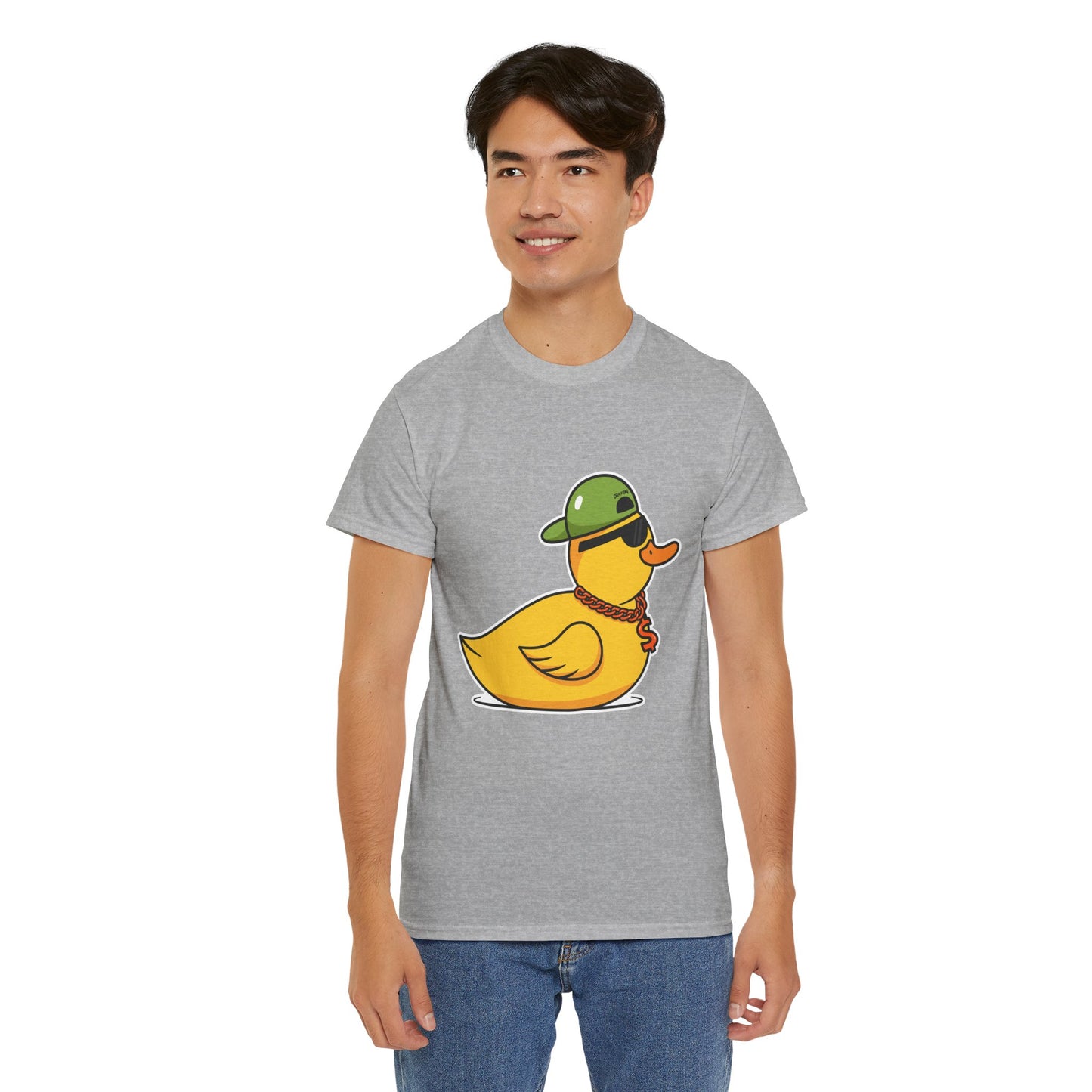 Unisex Heavy Cotton Tee (Gangster Duck)