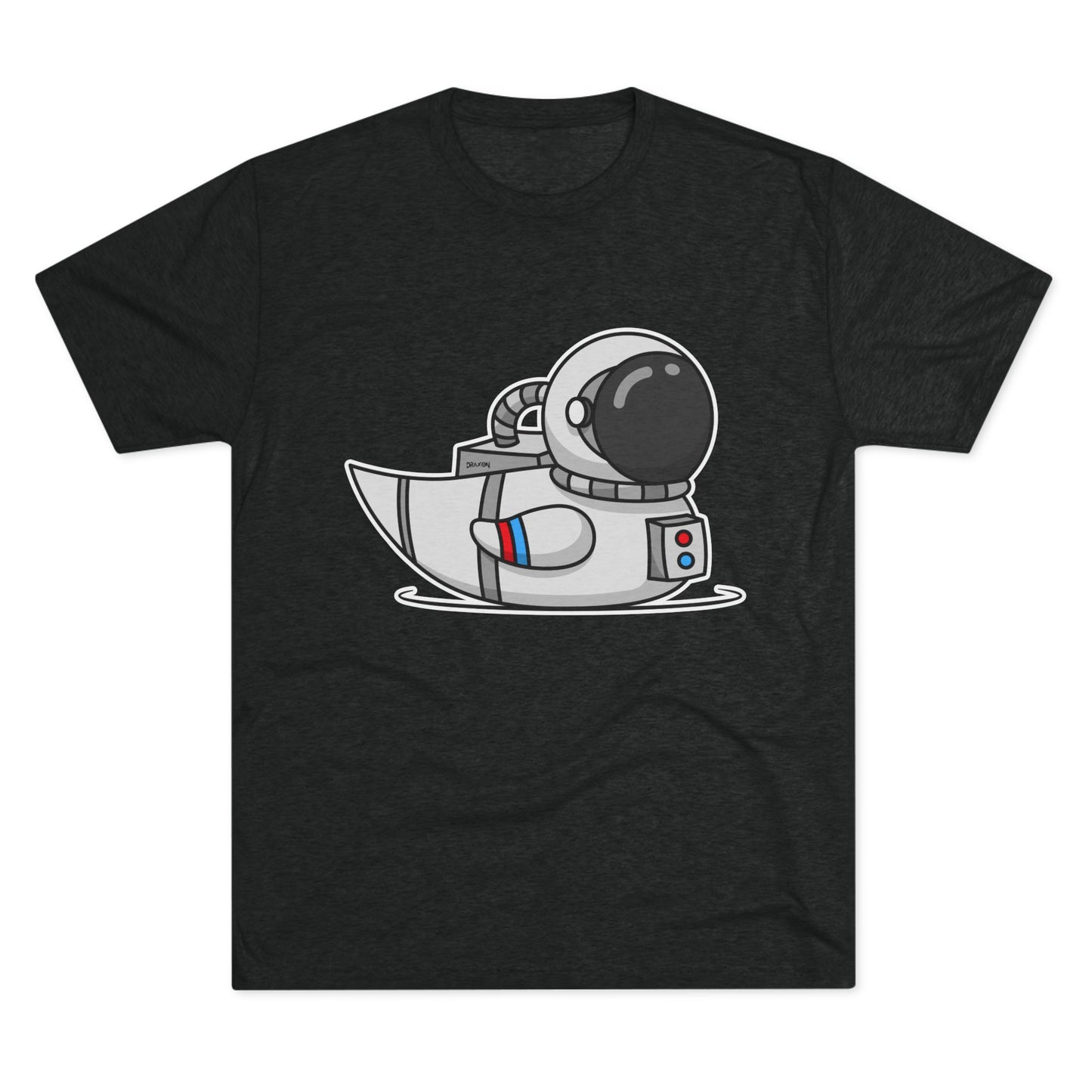 Unisex Tri-Blend Crew Tee (Astronaut Duck)