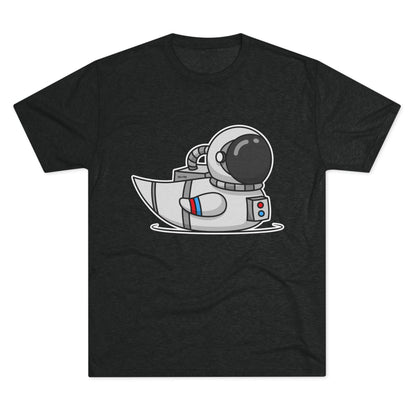 Unisex Tri-Blend Crew Tee (Astronaut Duck)