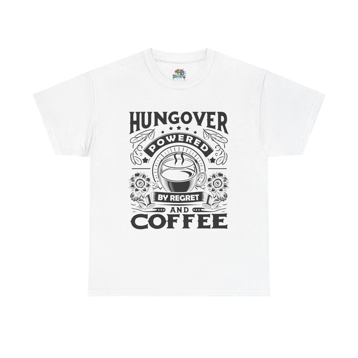 Unisex Heavy Cotton Tee (Hungover - Powered by Coffee)