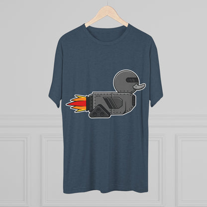 Unisex Tri-Blend Crew Tee (Robot Duck)