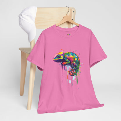 Unisex Heavy Cotton Tee (Realistic Chameleon)