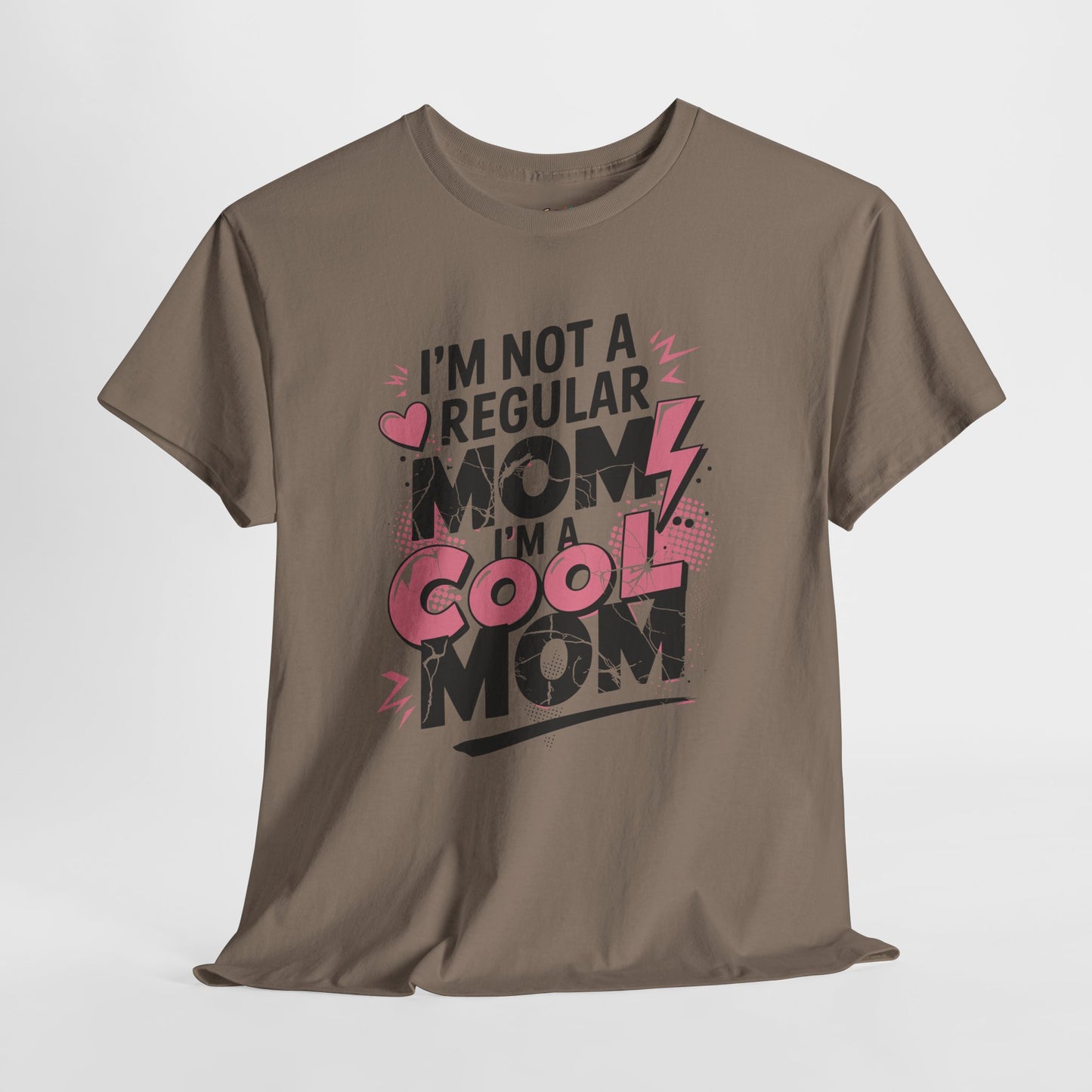 Unisex Heavy Cotton Tee (I'm Not a Regular Mom, I'm a Cool Mom)