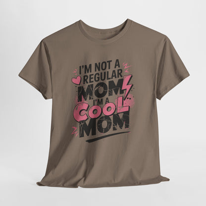 Unisex Heavy Cotton Tee (I'm Not a Regular Mom, I'm a Cool Mom)
