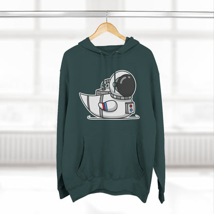 Three-Panel Fleece Hoodie (Astronaut Duck)