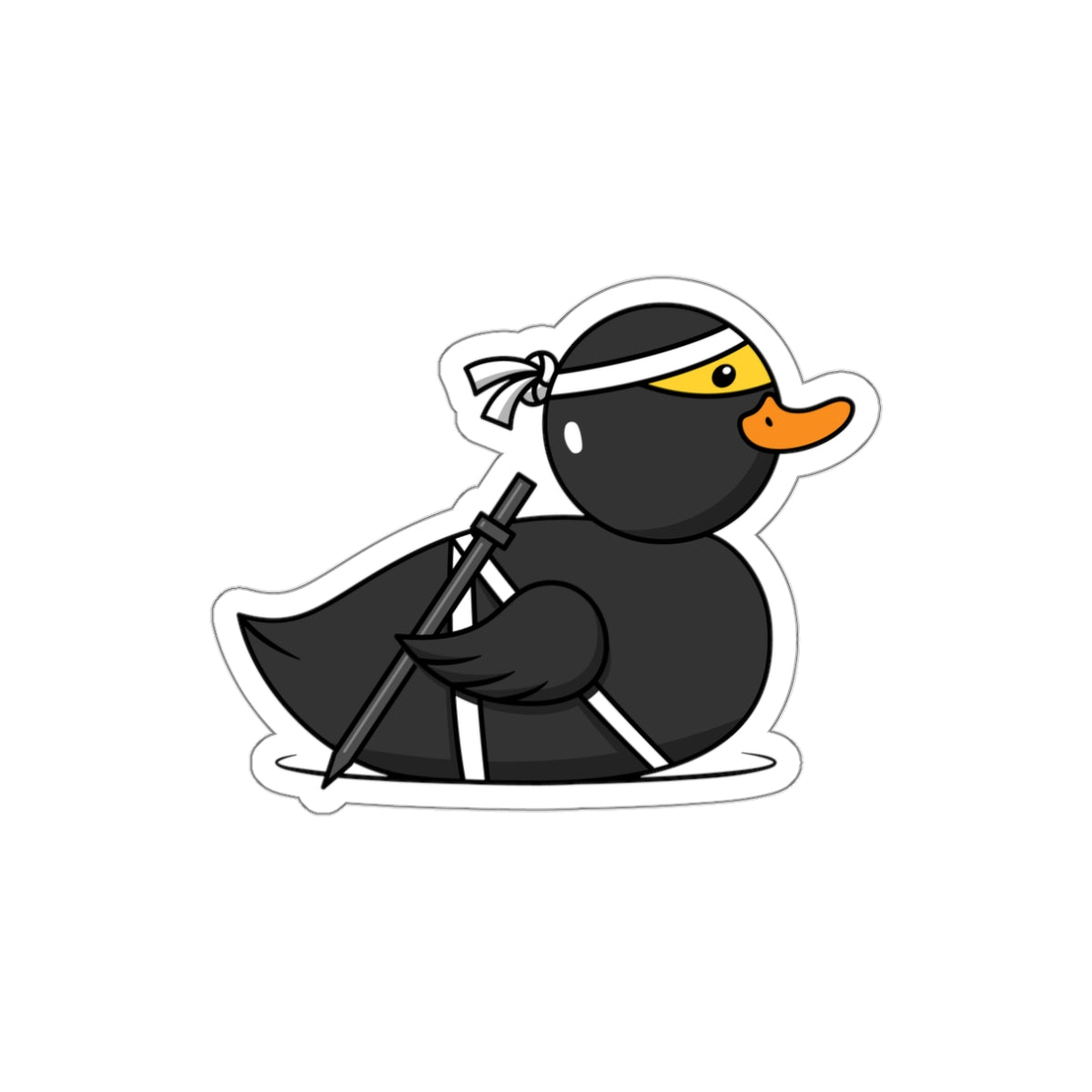 Die-Cut Stickers | Vibrant Art for Personalization (Ninja Duck)