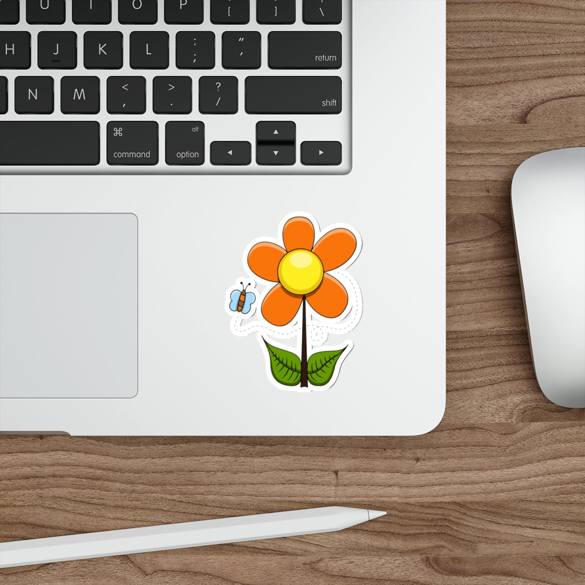 Die-Cut Stickers | Vibrant Art for Personalization (Flower & Butterfly)