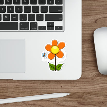 Die-Cut Stickers | Vibrant Art for Personalization (Flower & Butterfly)