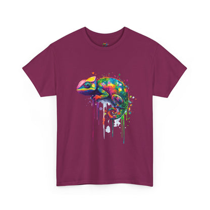 Unisex Heavy Cotton Tee (Realistic Chameleon)