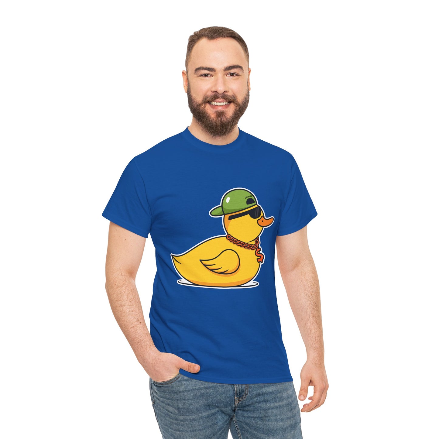 Unisex Heavy Cotton Tee (Gangster Duck)