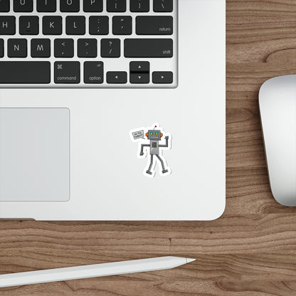 Die-Cut Stickers | Vibrant Art for Personalization (Do the Robot)