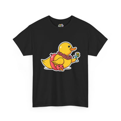 Unisex Heavy Cotton Tee (Tropical Duck)