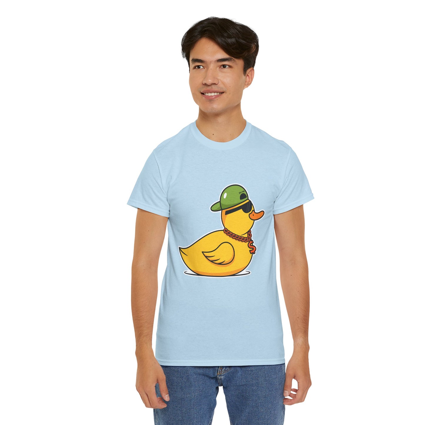 Unisex Heavy Cotton Tee (Gangster Duck)