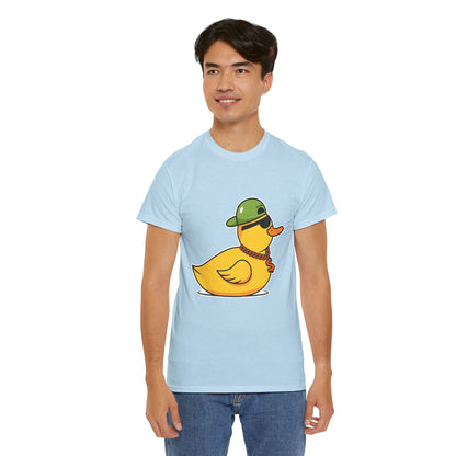 Unisex Heavy Cotton Tee (Gangster Duck)