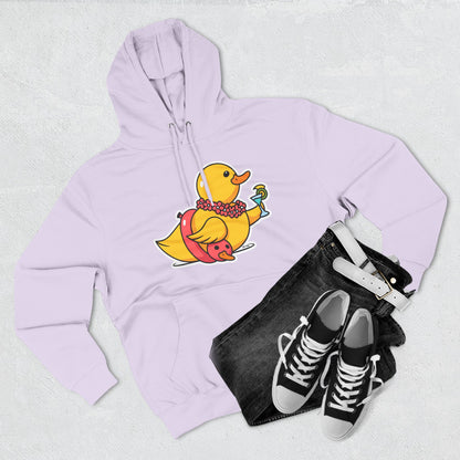 Three-Panel Fleece Hoodie (Tropical Duck)
