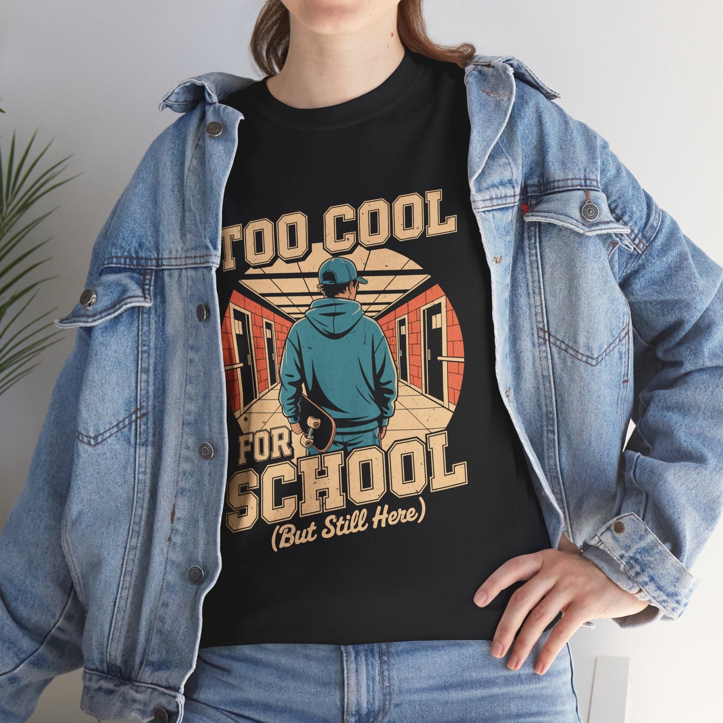 Unisex Heavy Cotton Tee (Too Cool For School)