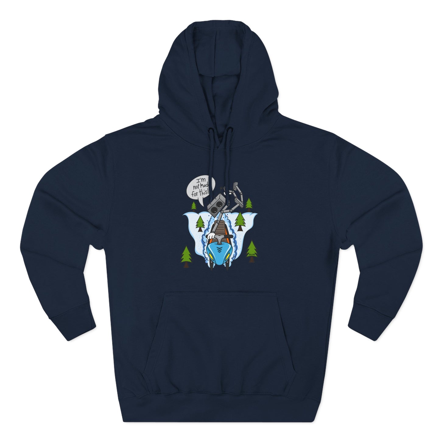 Three-Panel Fleece Hoodie (Not made for this - Snowmobiler)