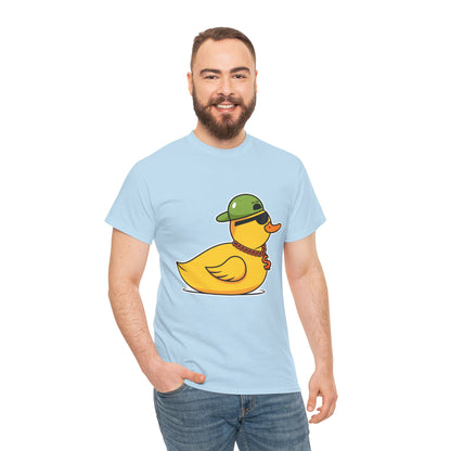 Unisex Heavy Cotton Tee (Gangster Duck)