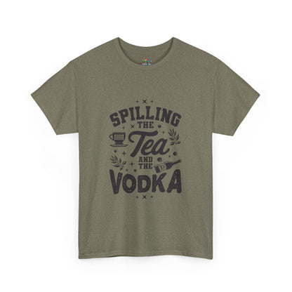 Unisex Heavy Cotton Tee (Spill Tea & Vodka)