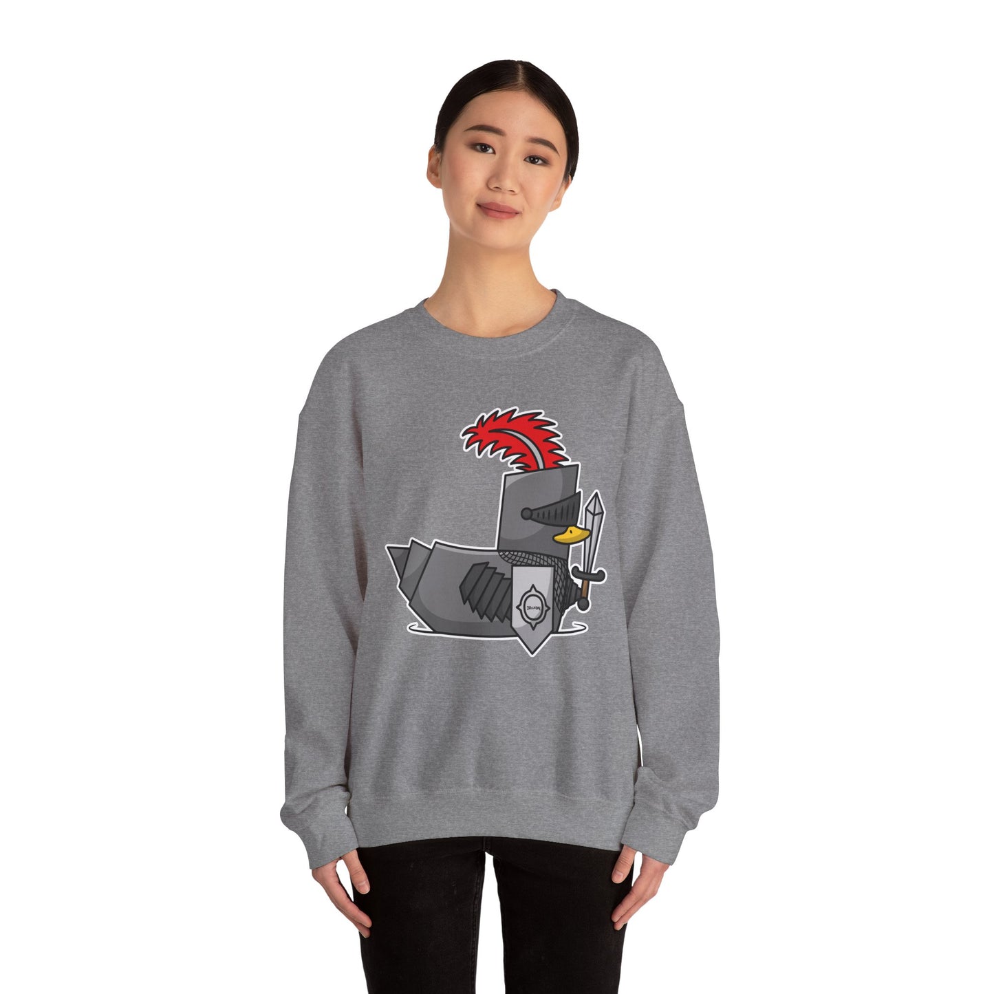 Unisex Heavy Blend™ Crewneck Sweatshirt (Knight Duck)