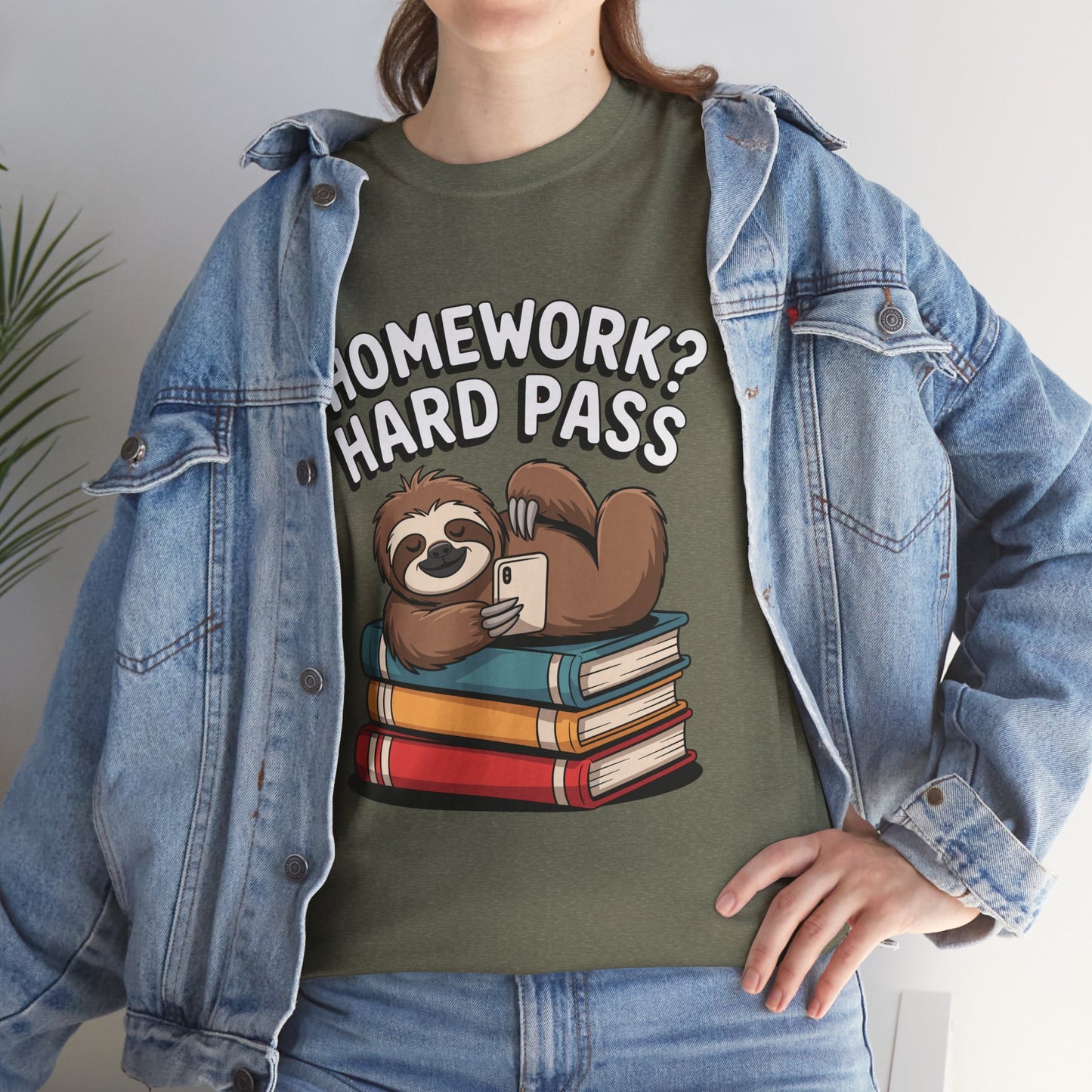 Unisex Heavy Cotton Tee (Homework? Hard Pass)