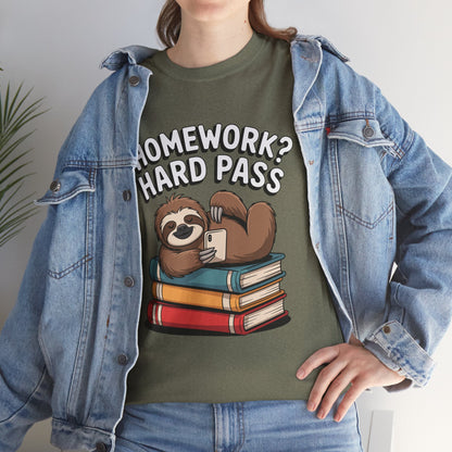 Unisex Heavy Cotton Tee (Homework? Hard Pass)