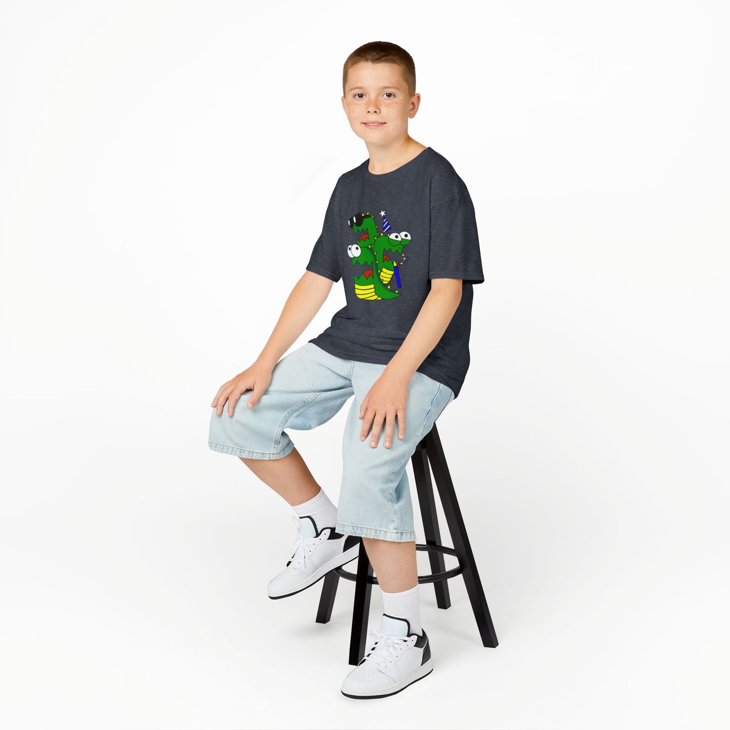 Kids Heavy Cotton T-Shirt (Larry the Snake thing)