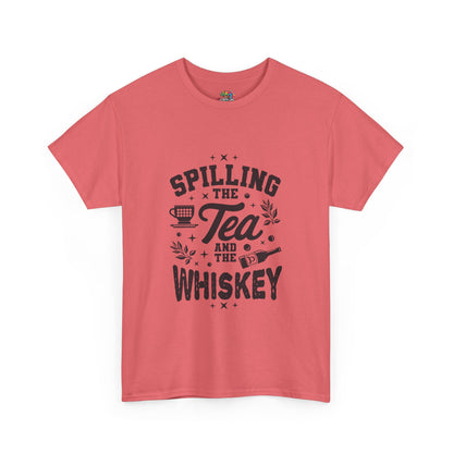 Unisex Heavy Cotton Tee (Spill Tea & Whiskey)