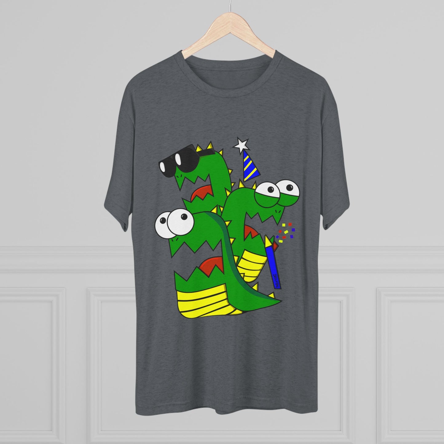 Unisex Tri-Blend Crew Tee (Larry the Snake thing)