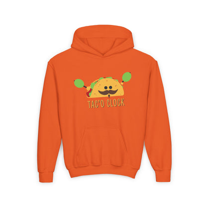 Youth Heavy Blend Hooded Sweatshirt (Tac'O Clock)