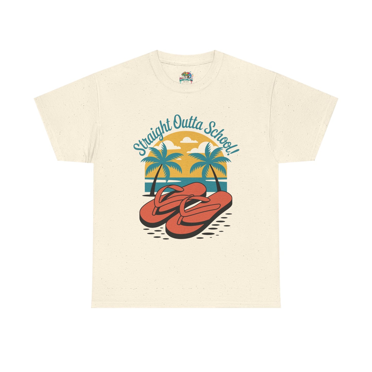 Unisex Heavy Cotton Tee (Straight Outta School)