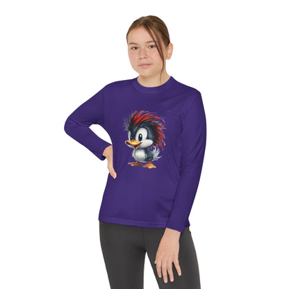 Youth Long Sleeve Competitor Tee (Red Hair Duck)