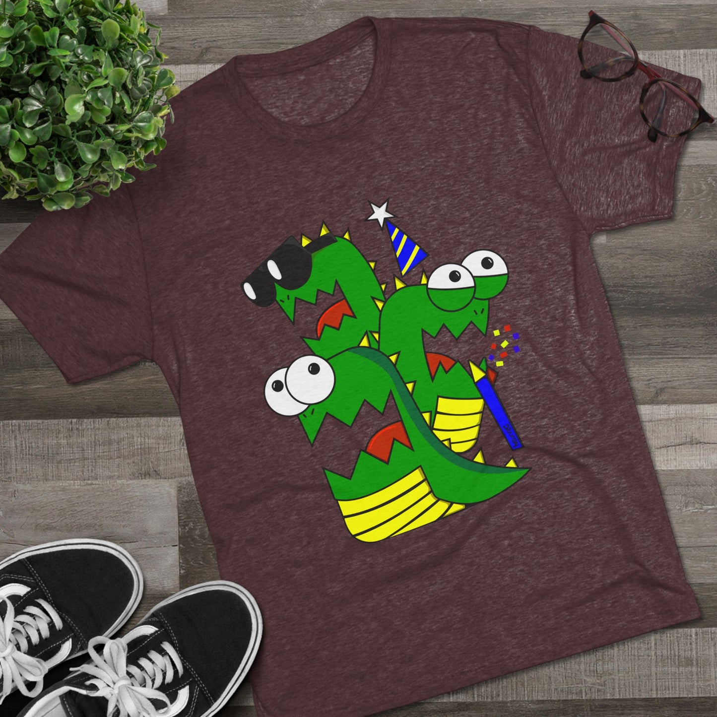 Unisex Tri-Blend Crew Tee (Larry the Snake thing)