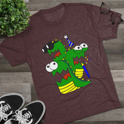 Unisex Tri-Blend Crew Tee (Larry the Snake thing)